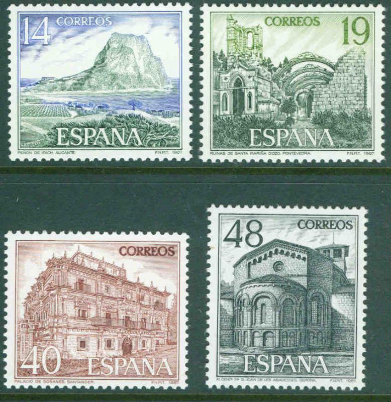 SPAIN Scott 2515A-2517 MNH** 1987 Tourism set