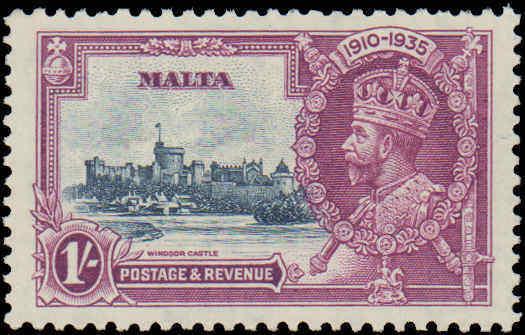 1935 Malta #184-187, Complete Set(4), Hinged