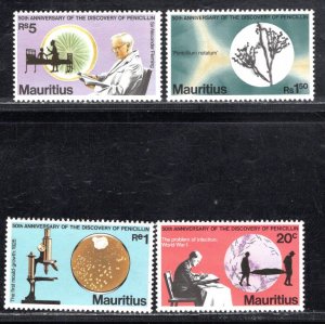 MAURITIUS SC# 465-68 FVF/MNH