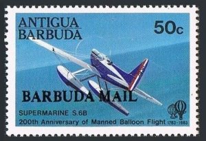 Barbuda 588, MNH. Michel 669. Manned Flight Bicentenary,1983. Supermarine S-6B.