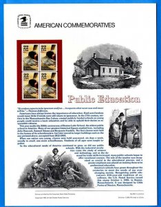 USPS COMMEMORATIVE PANEL #250 PUBLIC EDUCATION #2159