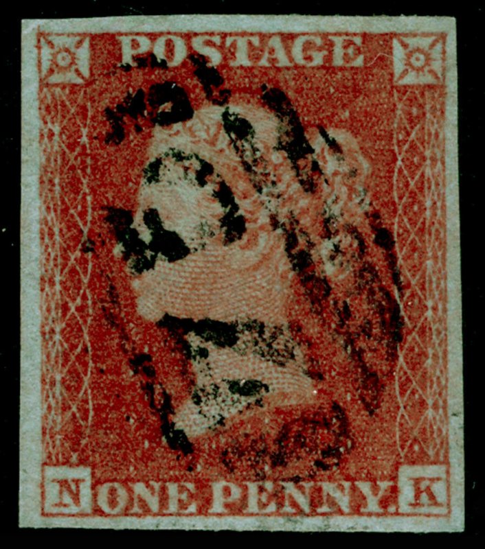 SG8, 1d red-brown PLATE 157, VERY FINE USED. Cat £50. NK 
