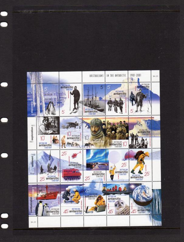 AAT 2001 Australians In the Antarctic MNH M/s