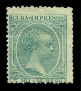 Cuba 1896 #P28 MNG SCV (2018) = $2.75