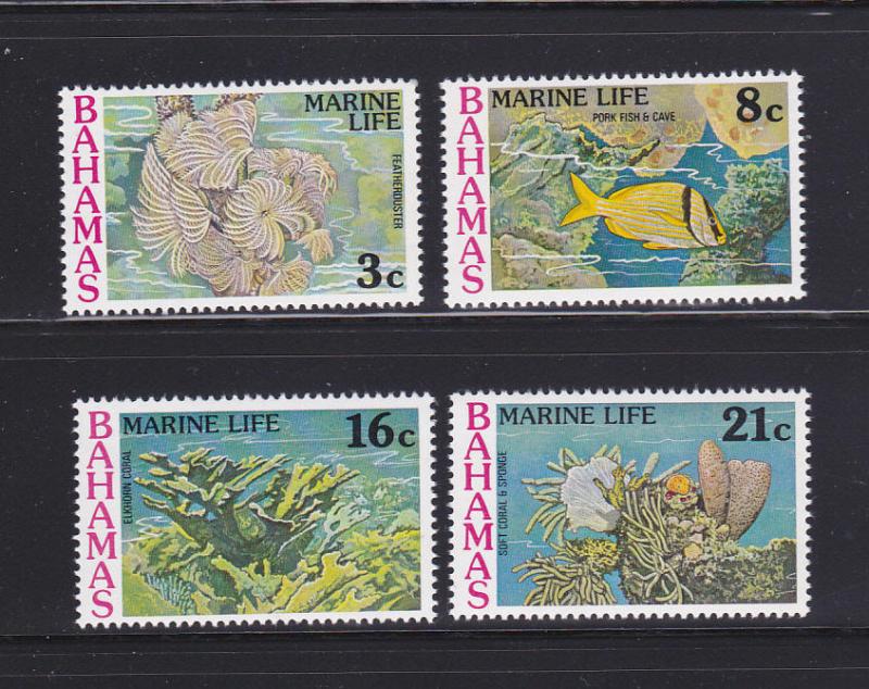 Bahamas 406-409 Set MNH Marine Life (A)