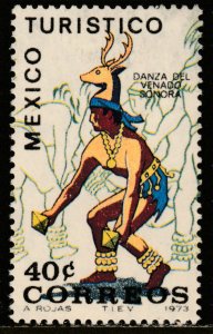 MEXICO 1013, TOURISM PROMOTION, SONORA, DANCE OF THE DEER. MINT NH. VF.
