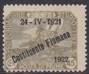 Fiume Sc #165 Mint Hinged