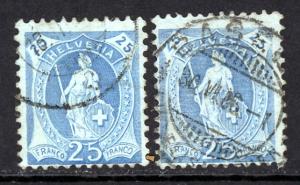 Switzerland 112 112a Used
