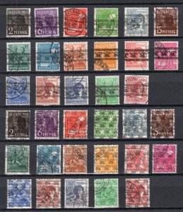 GERMANY AMERICAN BRITISH OCC 600-616 617-633 + 614a & 631a LOVELY USED 34 STAMPS