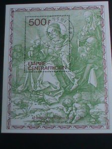 ​Central Africa Stamp-1979-SC#390- Virgin & Child by  Painter Durer  CTO-
