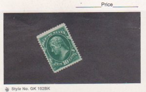 1873 US Scott # O62 Jumbo MHR Department of State Official Stamp VF SCV $250.00