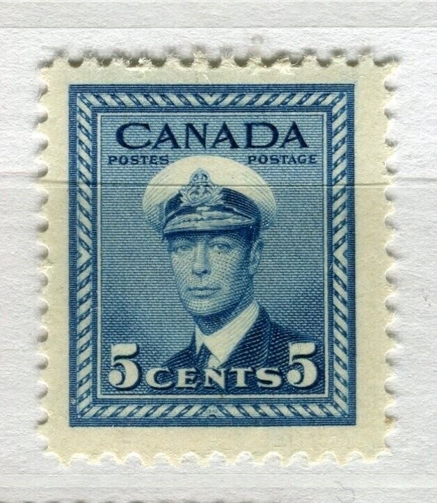 CANADA; 1942 early GVI War Effort issue Mint hinged 5c. value