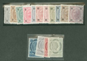 Austria #51-65 Mint (NH) Single (Complete Set)