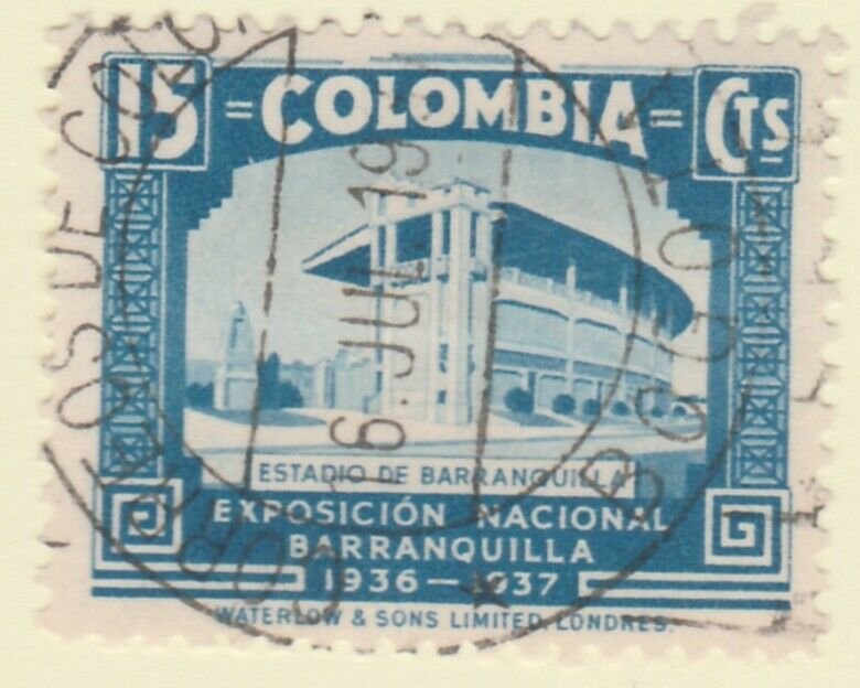 Colombia 1937 15c Fine Used A8P52F61