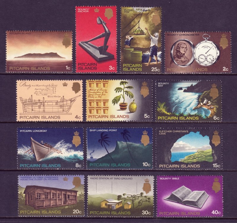 Pitcairn Islands - Scott #97-109 - MNH - SCV $21