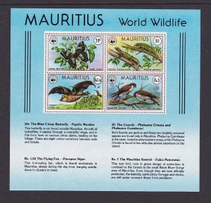 Mauritius 1978 WWF birds Sc 472a MNH