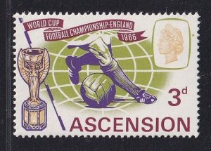 Ascension  #100   MNH  1966  world cup soccer 3p