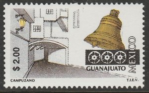 MEXICO 1963, $2.00 Tourism Guanajuato, street, bell. Mint, Never Hinged F-VF.