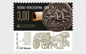 Stamps Bosnia and Herzegovina Mostar 2020. - Europe 2020 - Ancient postal routes