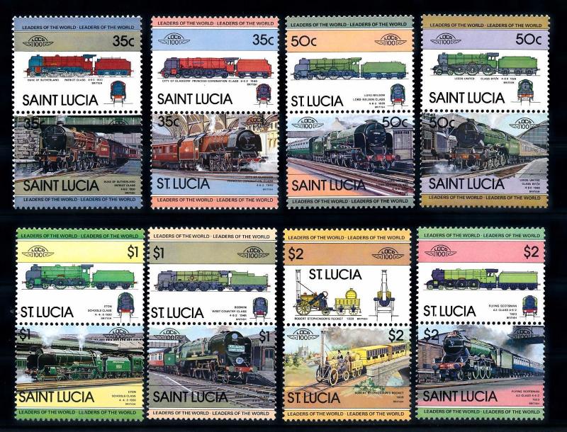 [61464] St. Lucia 1983  Railway Train Eisenbahn Chermin De Fer  MNH