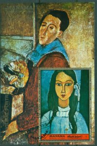 Manama 1972 Mi#MS194A Paintings by Amedeo Modigliani MS CTO