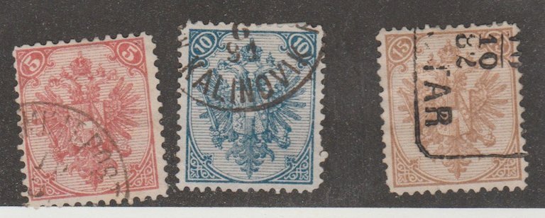 Bosnia Scott #6-7-8 Stamp - Used Set - XYZ
