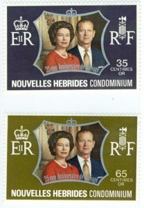 FRENCH NEW HEBRIDES 188-89 MNH BIN $1.50