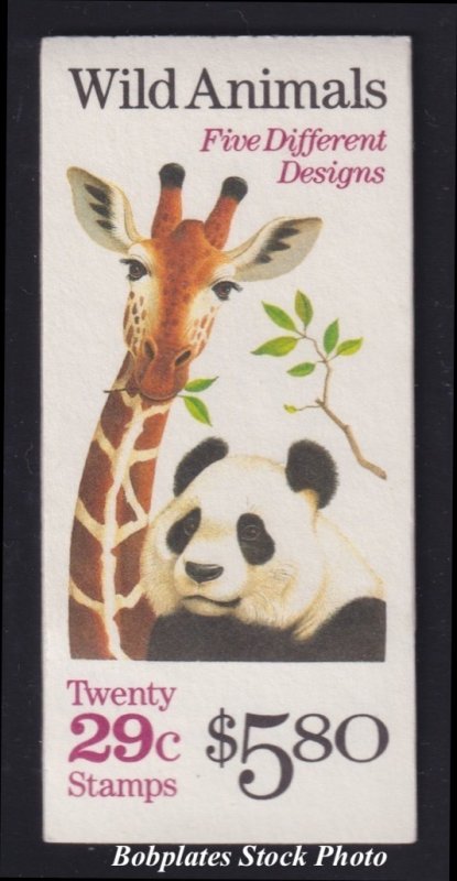 BOBPLATES #BK202 Wild Animals Exploded Booklet #K1111 MNH SCV=$13