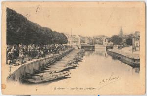 FRANCE -  POSTAL HISTORY -  AMIENS postcard to BRAZIL 1908