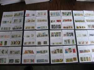 Sweden used stamps 1968 to 2009 era assembled in sales cards possible mixed cond