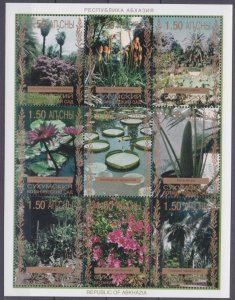 1999 Abkhazia Republic  369-376KL Flowers and Trees 8,00 €