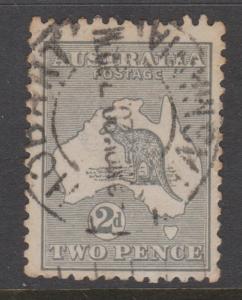 Australia 1915 Kangaroo 2d Gray Sc#45 FU Neat Hobart Cancel