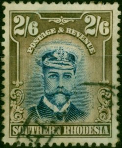 Southern Rhodesia 1924 2s6d Blue & Sepia SG13 Fine Used