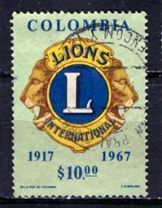 Colombia; 1967: Sc. # 770: Used Cpl. Set