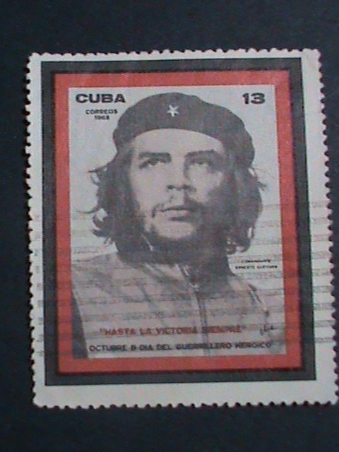 ​CUBA-1968-SC#1318-LEADER OF REVOLUTION-ERNESTO GUEVARA-CTO STAMP-VERY FINE