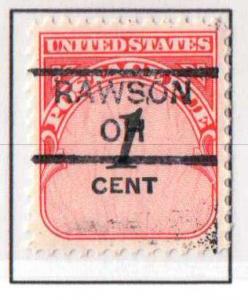 U.S. Precancel - Ohio, Rawson