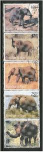 Niger 1998 Elephant Animals Wild Life Fauna Mammals Se-tenant Cancelled # 6032