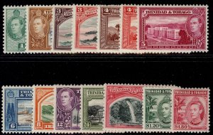 TRINIDAD & TOBAGO GVI SG246-256, 1938-44 complete set, LH MINT. Cat £130.