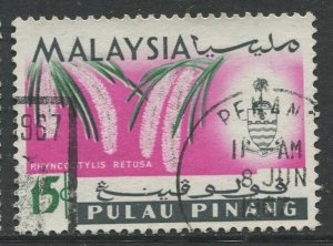 STAMP STATION PERTH Penang #72 Orchid Type Definitive Used 1965