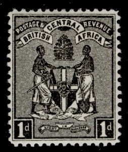 NYASALAND - BCA QV SG21, 1d black, LH MINT. Cat £23.