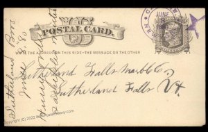 USA 1880 CARTHAGE New York Star Cancel Postal Card Cover 96363