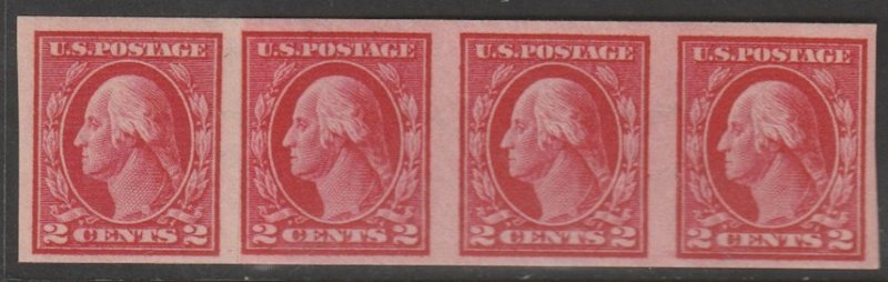 U.S. Scott Scott #409 Washington Stamp - Mint Paste-Up Strip of 4