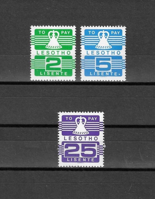 LESOTHO 1986 SG D19/21 MNH