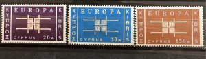 Cyprus #229-231 MLH Set