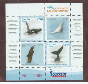 Costa Rica #619 Mint (NH) Souvenir Sheet (Fauna)