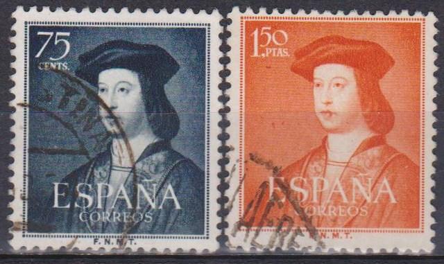 Spain #788, 790 F-VF Used CV $6.50 (B5602)