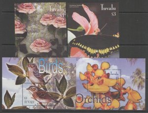 TUVALU SGMS1112 2003 BIRDS, BUTTERFLIES, FLOWERS AND ORCHIDS MNH