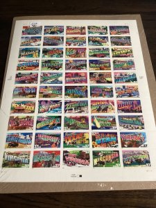 Scott#3696-3745-Greetings from America-Pane of 50 (37cent) Stamps-2002-MNH-NIP