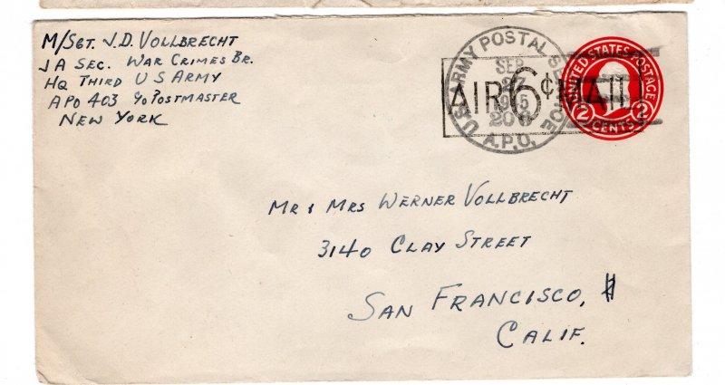 1945 : army - letter