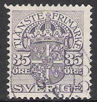 Sweden #O54 Official Used